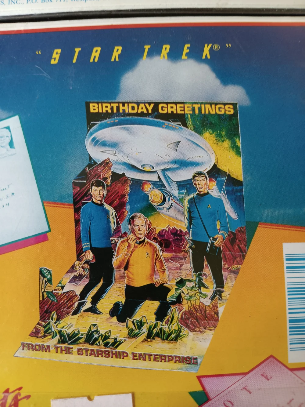 Star Trek PopShots 3-D Greeting Cards - Blue & Multicolor